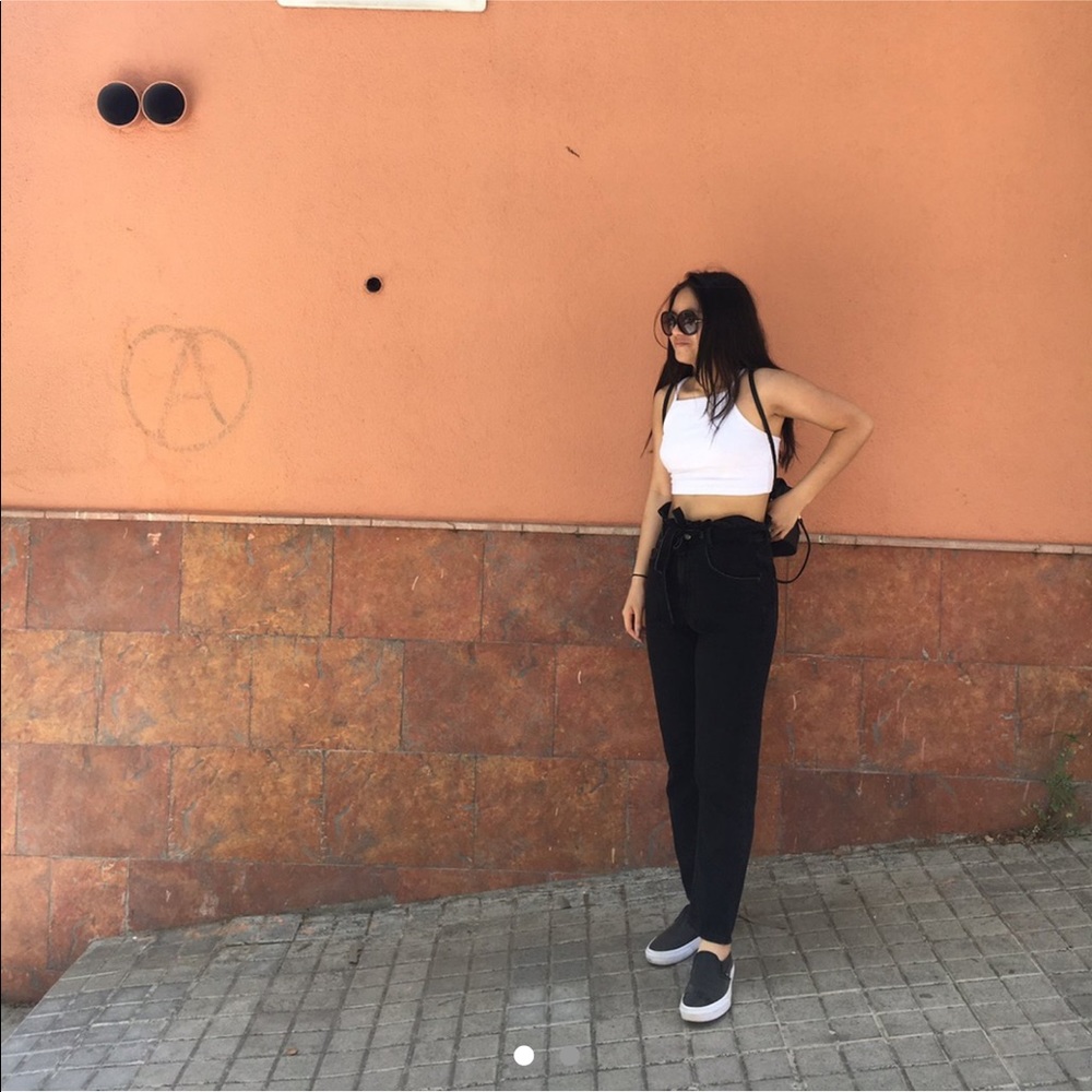 Zara paper bag pants